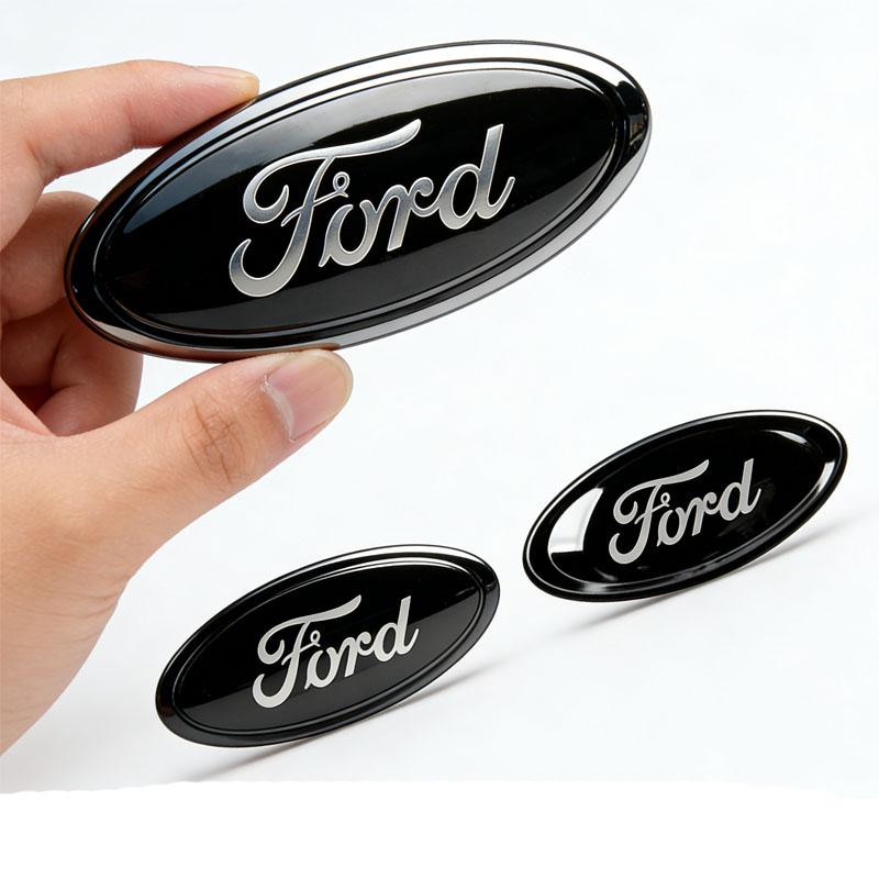 AACF1 Emblem for Ford Edge STline Kuga Focus Hatchback Sedan Mondeo Taurus Escort Car Front Rear Badge Steering Wheel Cover Sticker