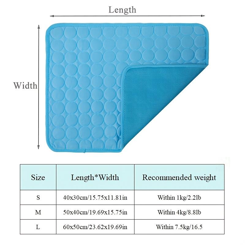 Dog Ice Silk Cooling Mat Summer Pet Mat Teddy Dog Nest Bite Resistant Cat Sleeping Mat Cooling Ice Mat