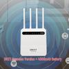 WiFi 6 LTE 4G Router with Optional Battery - Compatible In US, Europe, Asia, South & North America.