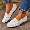 Scarpe da Donna Ballerine Mocassini in Pelle Sneakers Donna Scarpe Casual Slip-on Loafer Scarpe da Barca da Donna Taglia Grande 2025