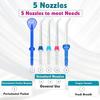 Electric Oral Irrigator Dental Water Jet Flosser 800ml Water Pick 5pcs Tips Teeth Clean Oral Hygiene Care