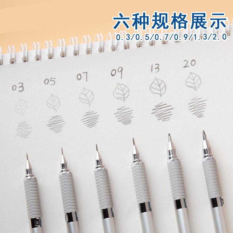 Staedtler 925 Full Metal Draft Mechanical Pencil,0.3/0.5/0.7/0.9/1.3/2.0mm Low Profile For Professional Sketch&Technical Drawing