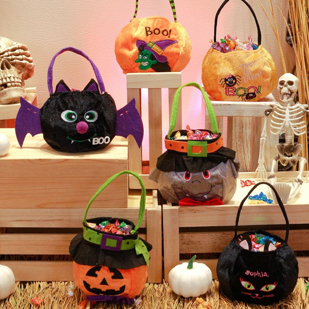 Storage Bucket Trick or Treat Bag Gifts Pouch Pumpkin Bag Party Supplies