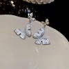 Tiger Eye Teardrop Zircon Earrings: Retro Court Style, High-End Luxury Studs for Women