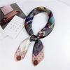 70cm Fashion Bandana Hair Scarf For Women Paisley Print Kerchief Silk Satin Head Scarfs Square Shawl Wraps Neck Scarves For Lady