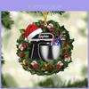 Personalisierter Acryl Backmischer Autoanhänger Stilvoller Weihnachtsbaum Heimdeko