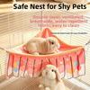 Waterproof Guinea Pig Pet Tent Soft Comfortable Pet Hammock Double Layer Tassel Nest Rabbit