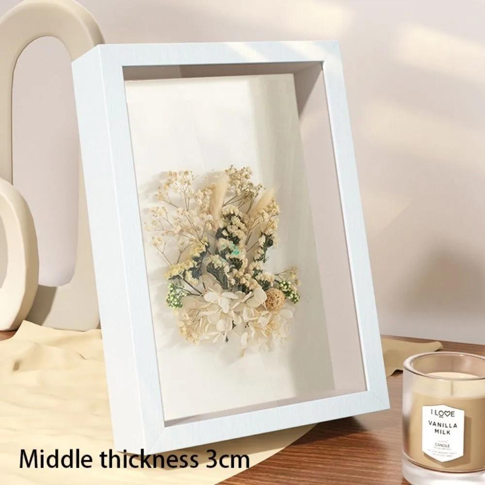Dried Flower Shadow Specimen Range Deep Box Display Box Picture Memory Case Frame Box Photo Display
