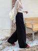 Southeast Asia Women's White Floor-Length Wide-Leg Casual Pants