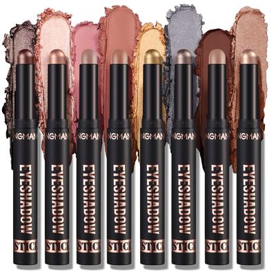 Ombretto in stick glitterato perlato vibrante, a lunga tenuta, impermeabile, anti-sbavature, per il contouring, per un trucco occhi luminoso e pigro