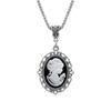 Meoka Gothic Retro Stainless Steel Women's Portrait Clavicle Necklace