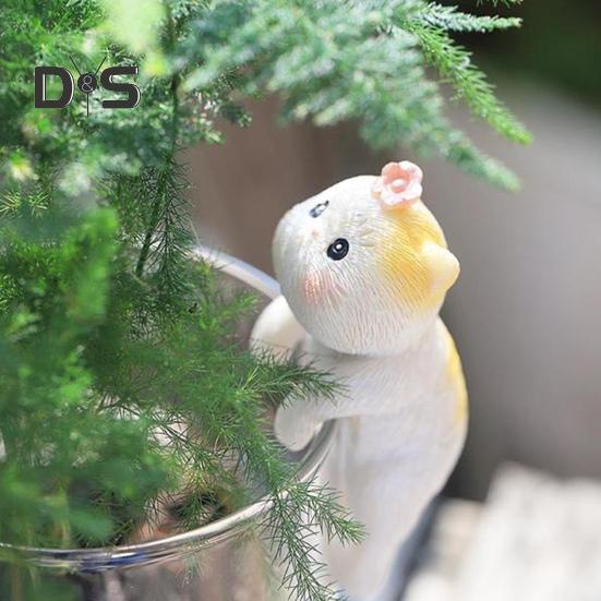 Miniaturní závěsné figurky koček, květináč, váza, objímač z pryskyřice, kotě, květináč, závěs na květináč, soška kočky pro bonsai, terárium, okraj, dekorace do vílí zahrady