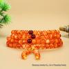 High-Quality Imitation Amber Beeswax Prayer Necklace with Fluorescent 108 Beads and Pine Scent.