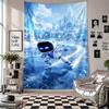 Wall TapestryAstro Bot Art Hanging Cloth Decorative Background Cover for Room Decoration