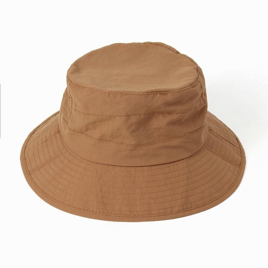 Foldable mountaineering hat (orange-brown) wide hat