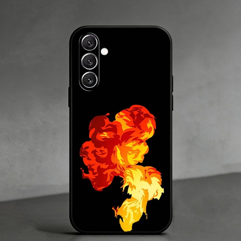 S-Stylistic explosion Phone Case For Samsung Galaxy A91,80,73,72 ,71,53,52,32 ,31,22,21s,20,Soft Black Case