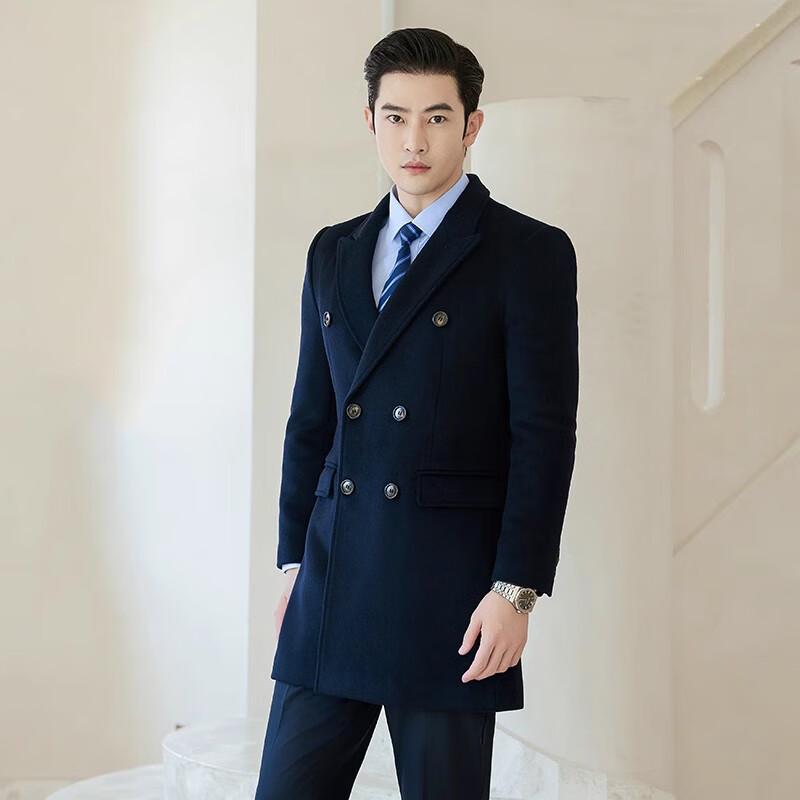 

Мужской деловой костюм Tluoman из смесовой шерсти, набор из 6 предметов S