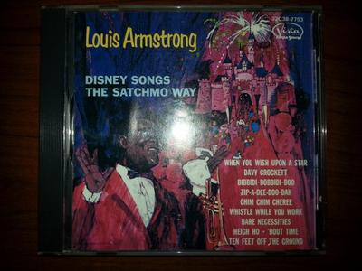 CD LOUIS ARMSTRONG  Satchmo Sings Disney 32C387753 Buena Vista Rec 1986 Japan Jazz Used