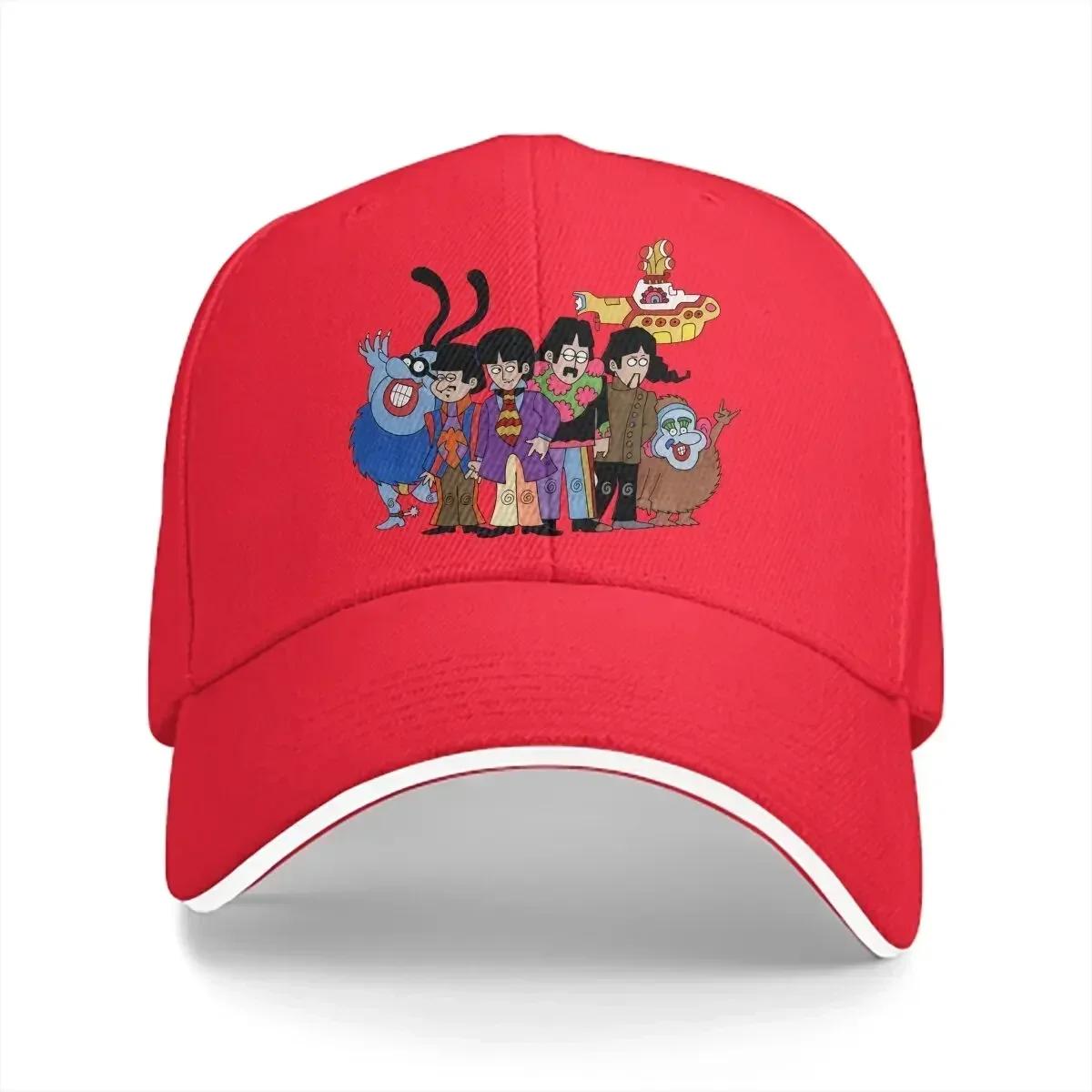 

Summer Cap Sun Visor Yellow Ship Characters Hip Hop Caps Beatle Peaked Hats 56-58cm
