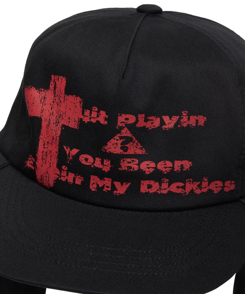 Garter Gallery Side Cross Bandana Cap_Black