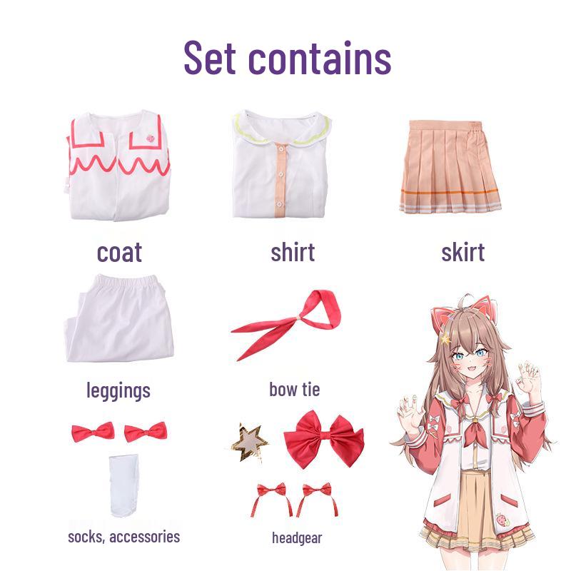 

Цзя Жань A-SOUL Диана Костюм для косплея - Милое аниме платье идола Полный комплект L