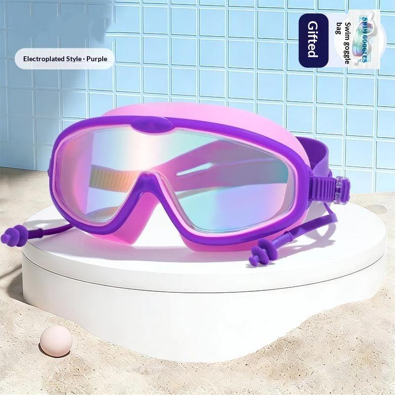 Professional Children Swimming Goggles Caps Waterproof Diving Goggles Anti Fog Competition Training Swimming For Boys Girls