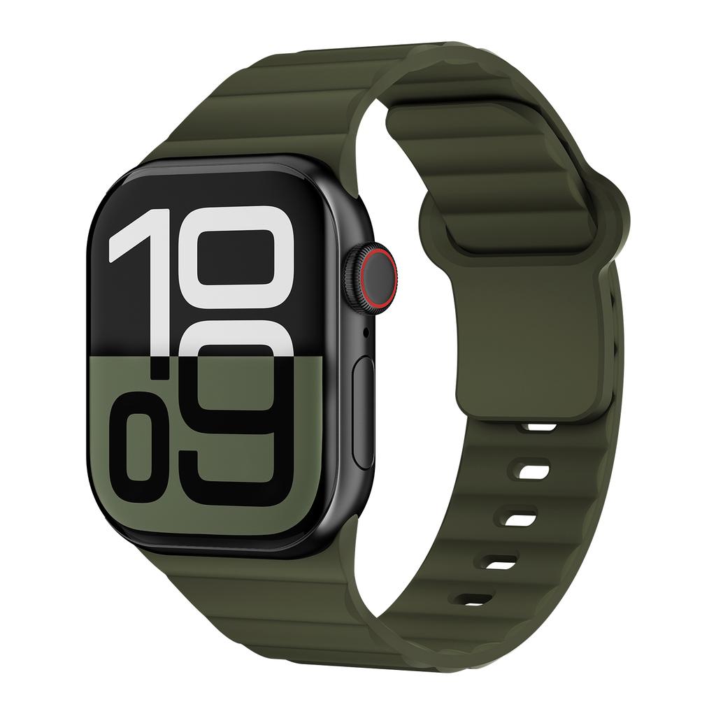 Sport Silicone Straps for Apple Watch Band 44mm 40mm 46mm 41mm 49mm 42mm 45mm Correas Bracelet iWatch Ultra 2 Series 10 9 8 7 SE