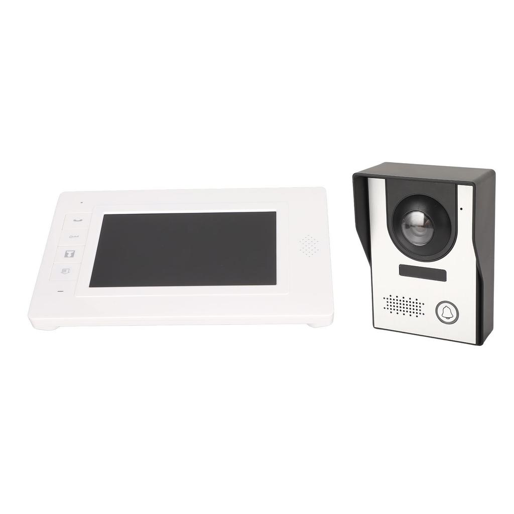 7 Inch Home Intercom Doorbell Hands Free Night Vision Wired Video Doorbell Intercom System for Home