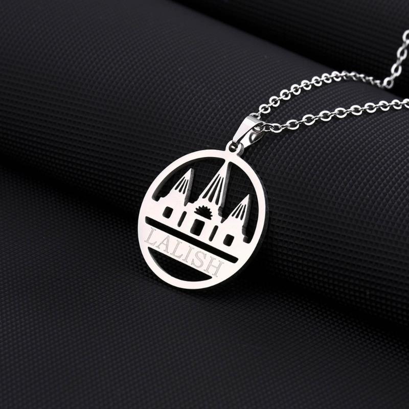 Stylish Neckchains Ethnic Yazdi Lalish Temple Pendant Necklace Unisex  Collarbone Chain Accessory Neck Jewelry Ornament
