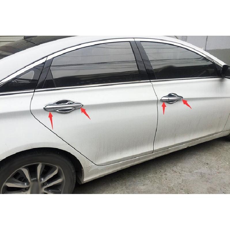 Fit For Hyundai Sonata 2011-2014 Style Chrome Car Door Handles Cover Trim Decor