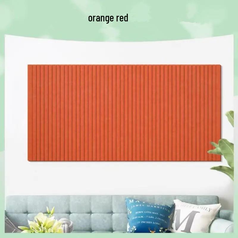 Grooved Felt Wall Sticker Stripes - No-Drill Decorative Panel for Classroom & Living Room.