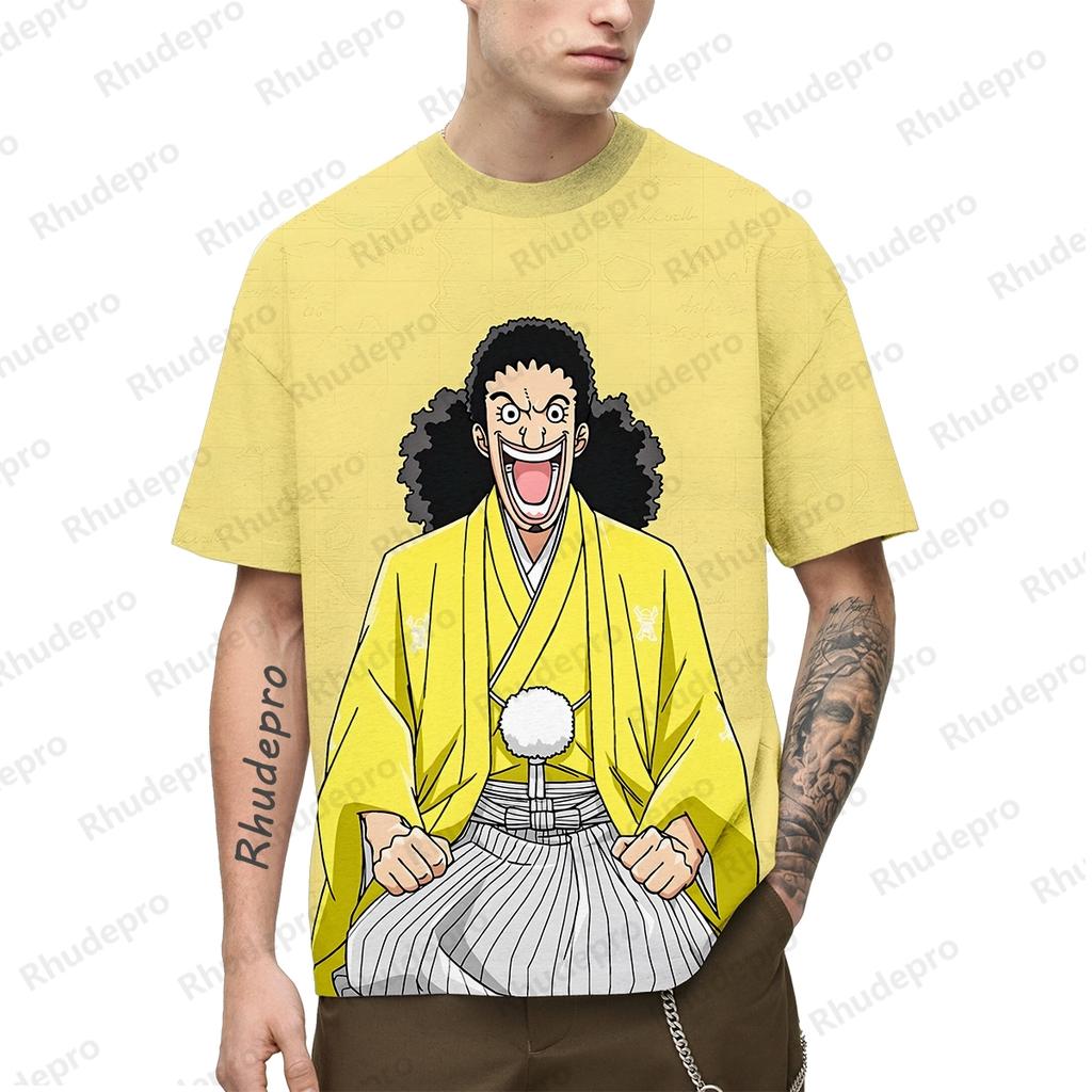 2025 Popular Anime  T-Shirt 3d Japan Men Short Sleeve One Piece Luffy Shirt Printed Men's Cosplay Clothing Tops