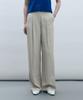 MONGDOL Nylon One-Tuck Wide Slacks Beige Mdpt025Nybeige