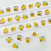 500pcs/roll Cartoon Funny Smile Face Expression Reward Stickers 8 Designs 2.5cm/1.0in Round For Pad Fridge Gift Diy Decoration