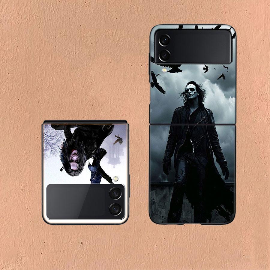 Movie THE C-CROW Phone Case For Samsung Z Flip 6 7 5G Galaxy Z Flip 5 4 3 5G Cases Shockproof Hard Cover TPU