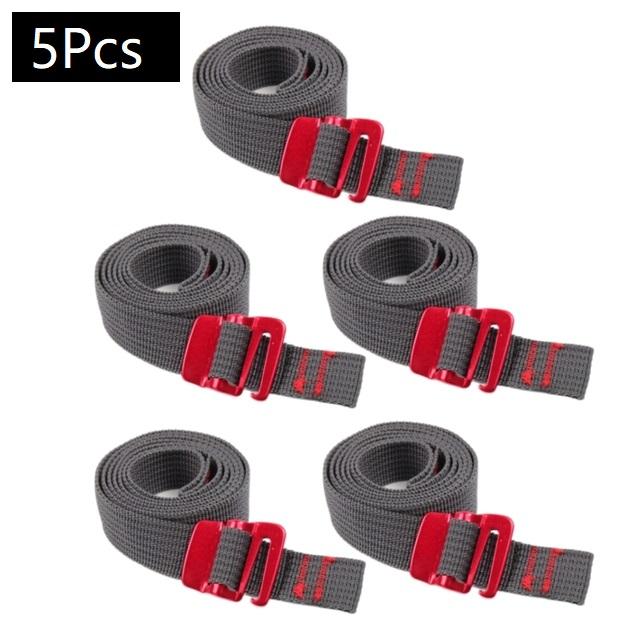 1-5PCS Outdoor Travel Luggage Strap Fastener Tape Nylon Rope Belts Buckle Tie-Down Belt Cargo Straps with Quick Release Hook