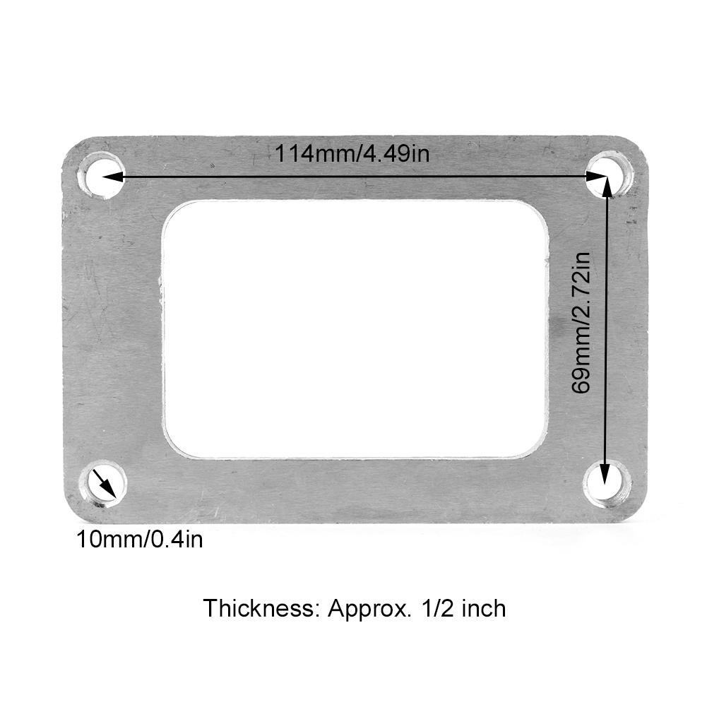 Stainless Steel Weld Flange Adapter Fit for T6 Undivided Inlet Turbo 1 2in Thick