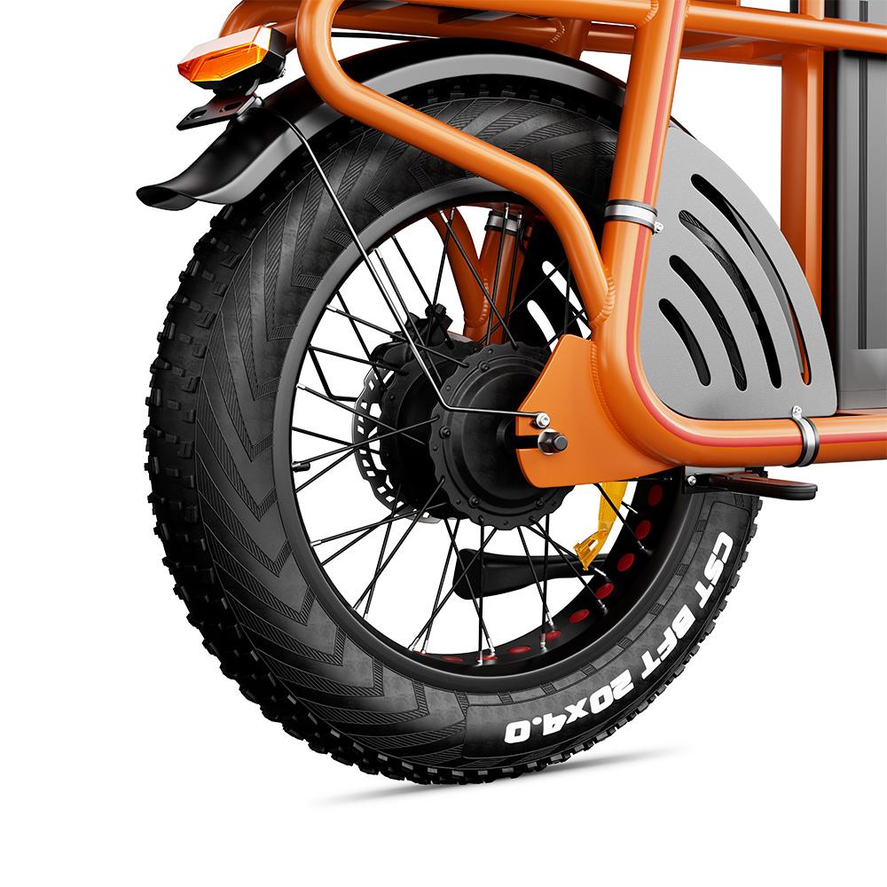 Electric Bicycle Drvetion ET20 20" Fat Tire 1000W Peak Motor City Electric Bike For Adult 48V 20AH NFC One Click Unlock Dual Hydraulic Brake