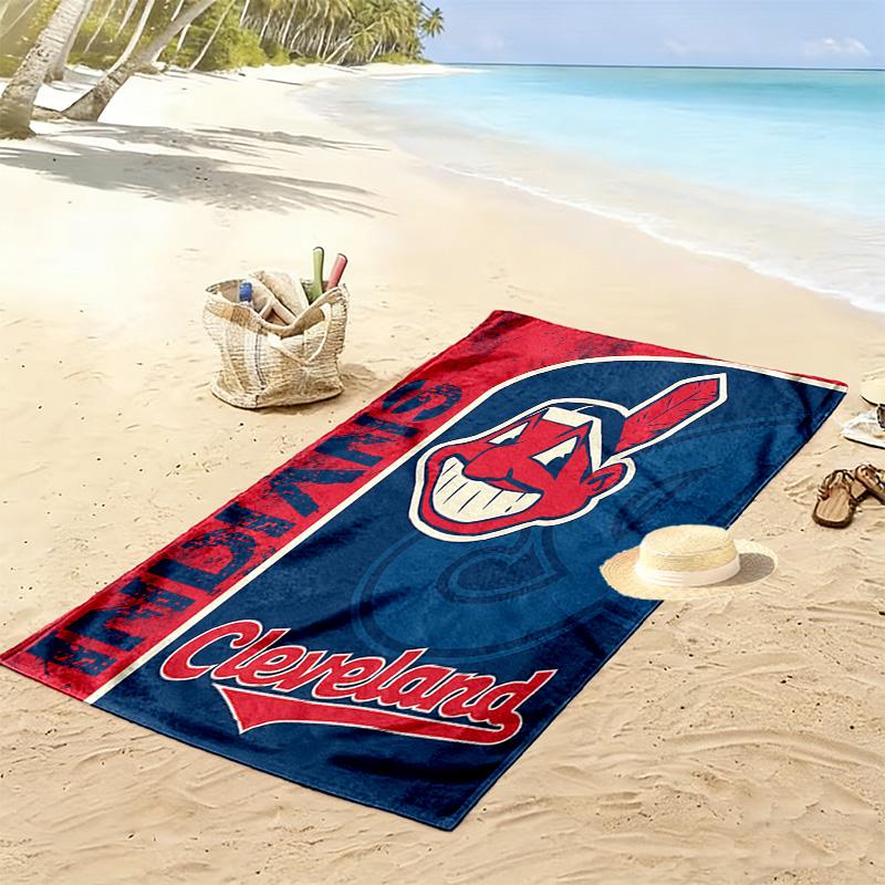 Asciugamano da Spiaggia Cleveland Indians, Asciugamano Grande Morbido ad Asciugatura Rapida per Spiaggia Campeggio Nuoto