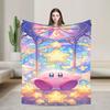 K-Kirbies  Super Warm Blanket  Travel Plush Bedding Throws Funny Couch Chair Flannel Bedspread Sofa Bed Cover