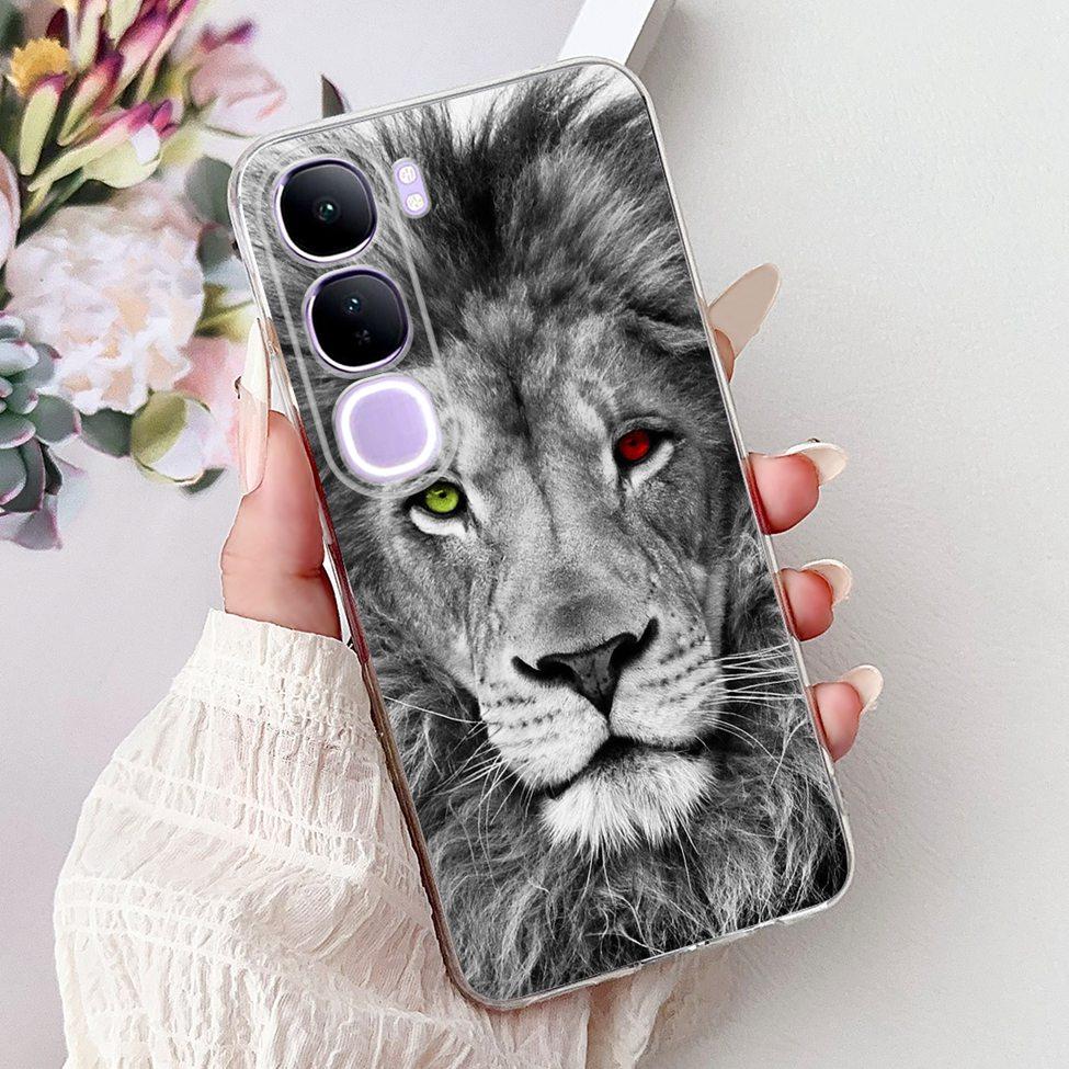 For Vivo V40 Lite 5G IDN Case V2417 Clear Cute Cat Fashion Butterfly Love Painted Soft Phone Case For Vivo V40 Lite 4G IDN Cover
