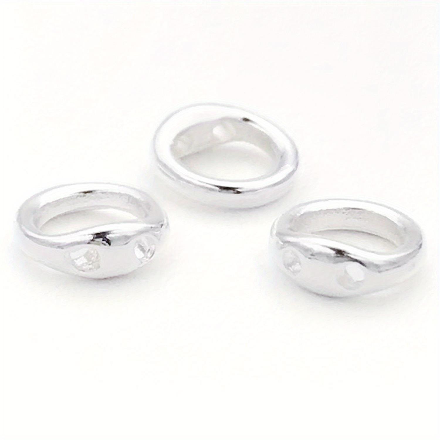 

10 шт. Металлические обжимные бусины из латуни с покрытием из 18-каратного настоящего золота, Коннекторы-заглушки для изготовления ювелирных изделий своими руками 5mm