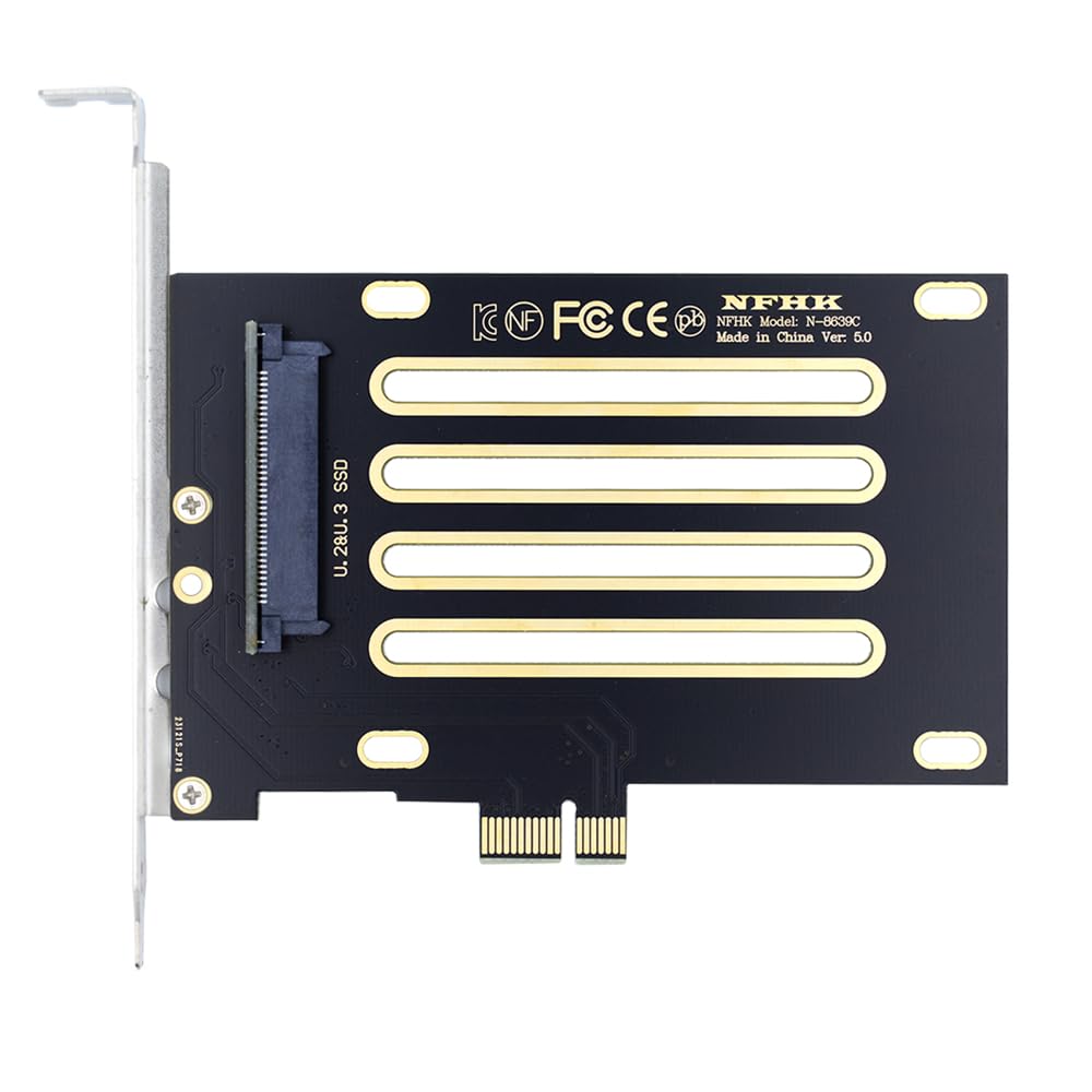 xiwai PCI Express X1 Lane to Kit Host Adapter for PM1735 Motherboard with NVMe PCIe SSDs 4.0 U.2 U.3 SFF-8639