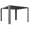 Gazebo - vidaXL - 300x300x200cm - Wicker - Grey / Anthracite - Sliding Roof