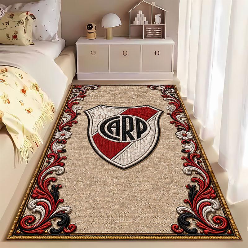 River Plate Logo Pattern Carpet suitable as a non-slip mat for the living room or bedroom sofa