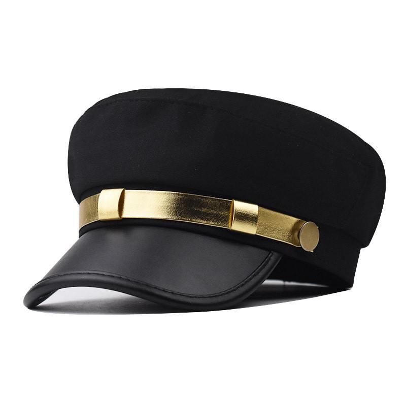 Solid Color Phnom Penh Flat Cap With Breathable Cotton Material For Autumn And Winter