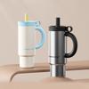 810ml Thermal Mug with Handle Insulated Straw Tumbler with Lids 316 Stainless Steel Coffee Tumbler Termos Cup for Travel Mug