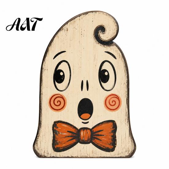 Vintage Style Desktop Ornaments Halloween Tiered Tray Decorations, Wooden Tabletop Ornaments, Centerpiece Rustic Farmhouse Holiday Decor