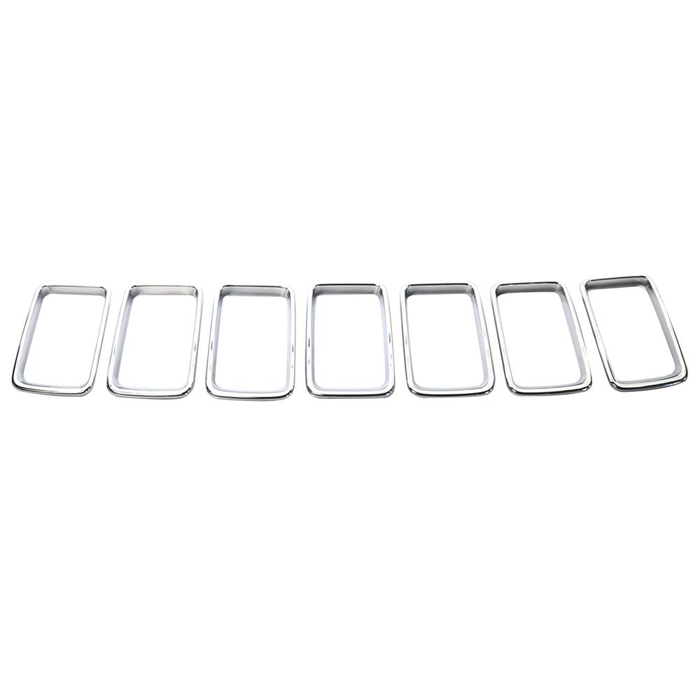 

Front Grille Trim Ring Insert Cover Trim for Jeep Grand Cherokee 2014 2015 2016