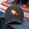 Angry Potato Farting Fries Baseball Cap Washed Denim Adjustable Outdoor Casual Hat
